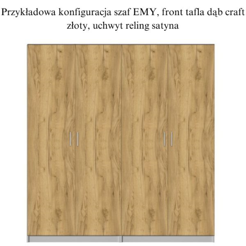 EMY front szafy 2d/90x210 TAFLA dąb craft złoty | Mebelbos — zdjęcie 3