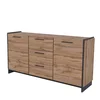 Komoda AMINO 2d3s dąb wotan / czarny | Mebelbos Komoda AMINO 2d3s dąb wotan / czarny | Mebelbos