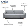 Sofa INFINITE 3DL Zetta299 noga buk natura | Mebelbos — zdjęcie 7 Sofa INFINITE 3DL Zetta299 noga buk natura | Mebelbos — zdjęcie 7