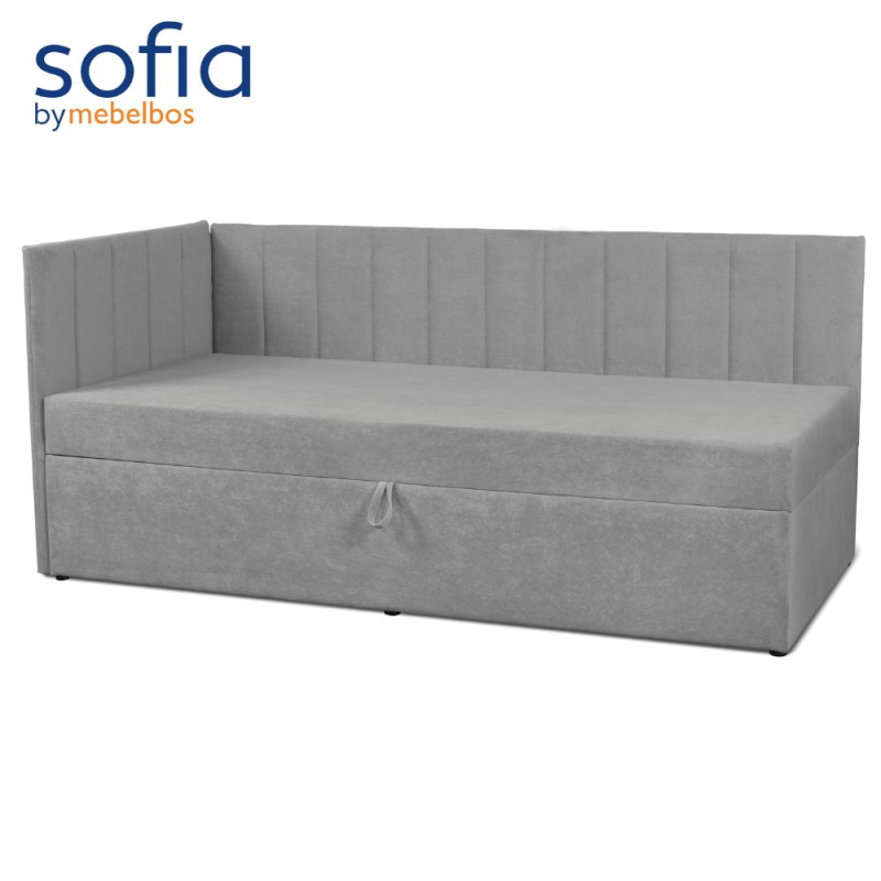 Tapczan CROPP Uttario Velvet 2972 szary | Mebelbos — zdjęcie 3 Tapczan CROPP Uttario Velvet 2972 szary | Mebelbos — zdjęcie 3