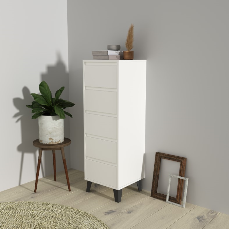 Komoda BORG 5s/40 biały | Mebelbos — zdjęcie 3