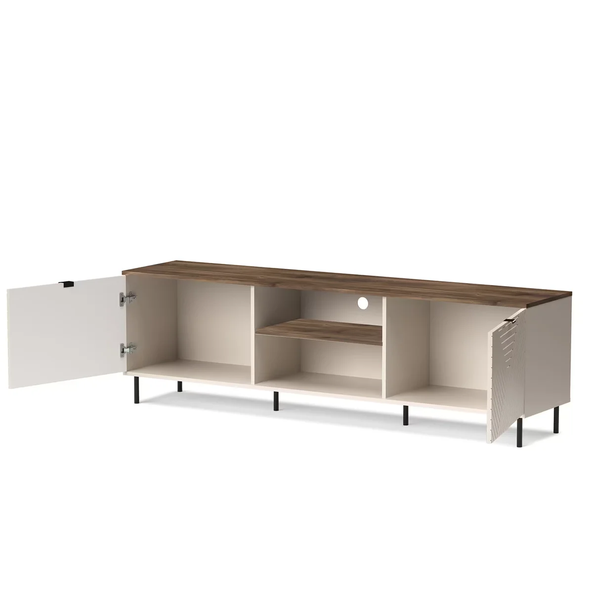 Szafka EVO RTV 2d/180 [EO3] kaszmir / dąb castello | Mebelbos — zdjęcie 4