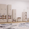 Regał PING wielofunkcyjny wysoki 1d kaszmir | Mebelbos — zdjęcie 2 Regał PING wielofunkcyjny wysoki 1d kaszmir | Mebelbos — zdjęcie 2