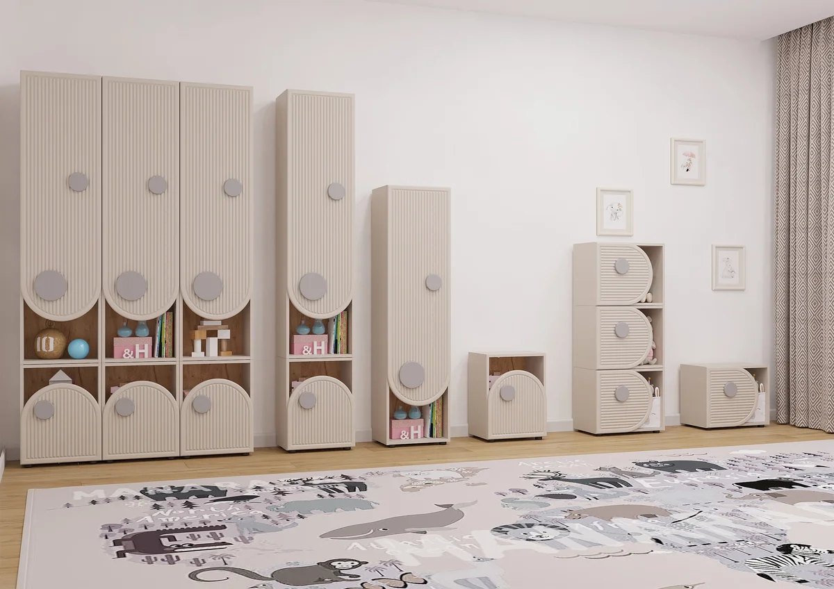 Regał PING wielofunkcyjny wysoki 1d kaszmir | Mebelbos — zdjęcie 2 Regał PING wielofunkcyjny wysoki 1d kaszmir | Mebelbos — zdjęcie 2