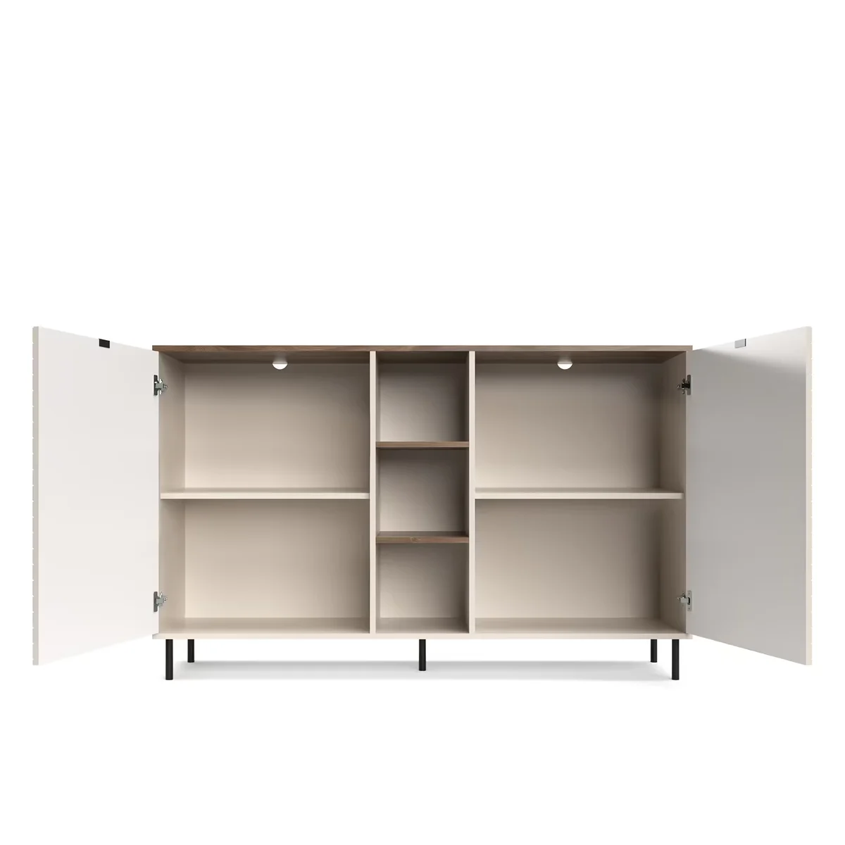 Komoda EVO z półkami 2d [EO8] kaszmir / dąb castello | Mebelbos — zdjęcie 3