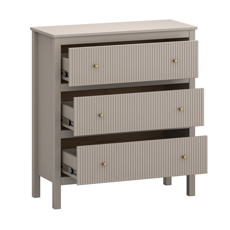 Komoda KLEO 3s [K] taupe | Mebelbos — zdjęcie 3
