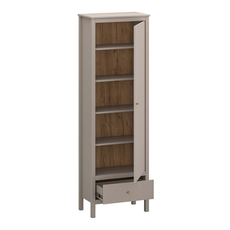 Regał KLEO 1d1s [R] taupe | Mebelbos — zdjęcie 4