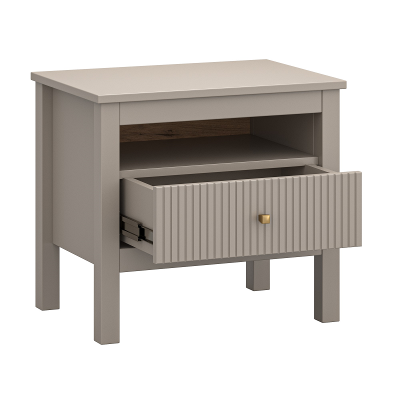 Szafka KLEO nocna 1s [X] taupe | Mebelbos — zdjęcie 3