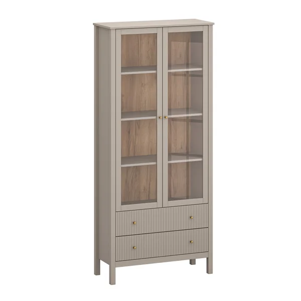 Witryna KLEO 2w2s [V] taupe | Mebelbos