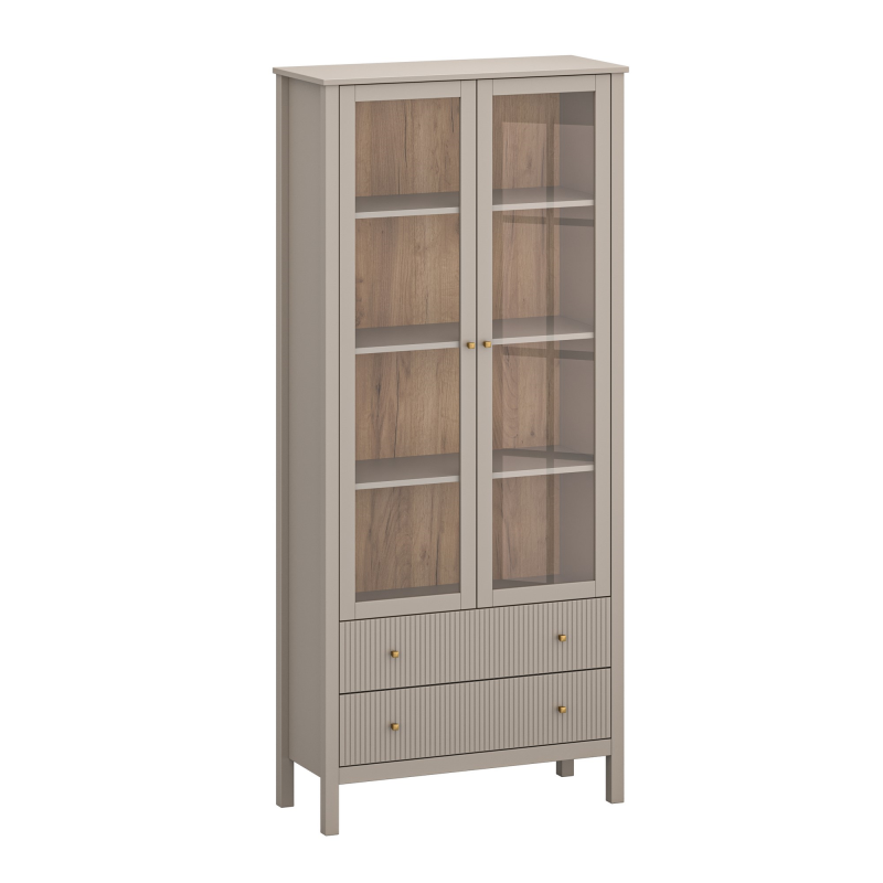 Witryna KLEO 2w2s [V] taupe | Mebelbos