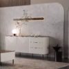 Witryna EVO niska 1d1w [EO7] kaszmir / dąb castello | Mebelbos — zdjęcie 5