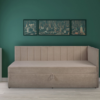 Tapczan CROPP Uttario Velvet 2976 beż | Mebelbos — zdjęcie 3