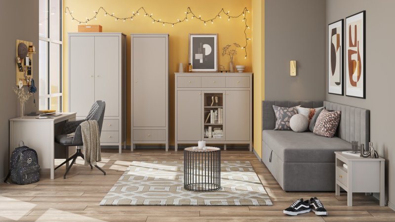 Szafka KLEO nocna 1s [X] taupe | Mebelbos — zdjęcie 5