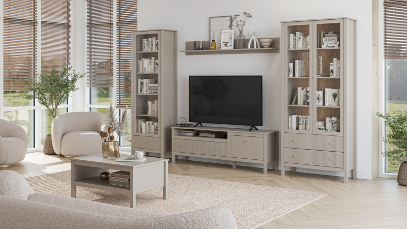 Szafka KLEO RTV 1d1s/160 [B] taupe | Mebelbos — zdjęcie 4