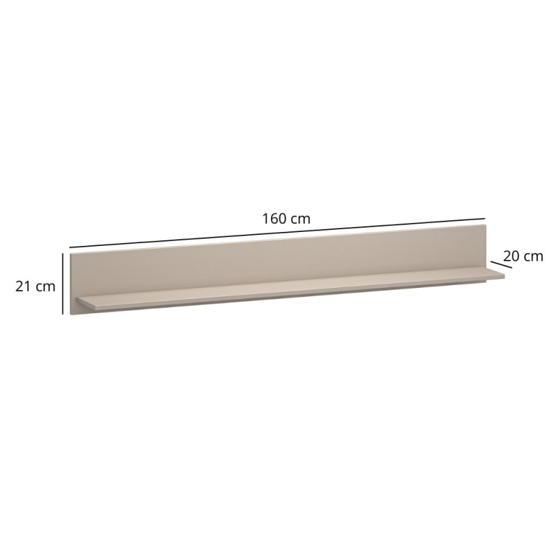 Półka KLEO 160 [D] taupe | Mebelbos — zdjęcie 2
