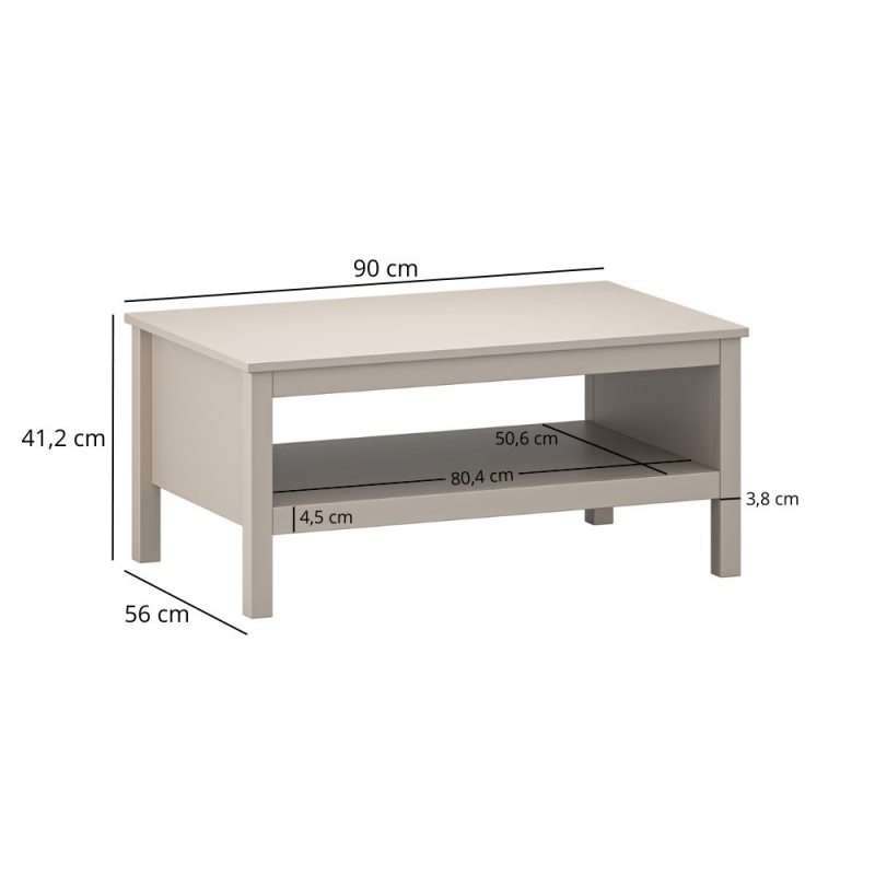 Ława KLEO 90 [N] taupe | Mebelbos — zdjęcie 2