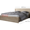 Łoże JAZZ 140 z pojemnikiem dąb sonoma (v.2) | Mebelbos — zdjęcie 4