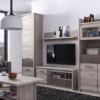 Szafka JAZZ RTV 1d1s/125 kasztan nairobi / onyx (v.2) | Mebelbos — zdjęcie 2