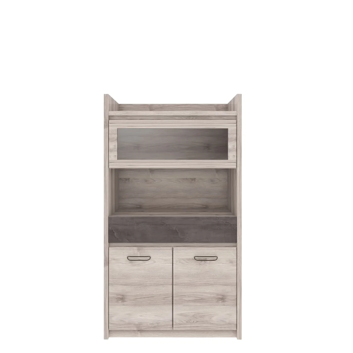 Witryna JAZZ niska 2d1w1s kasztan nairobi / onyx (v.2) | Mebelbos