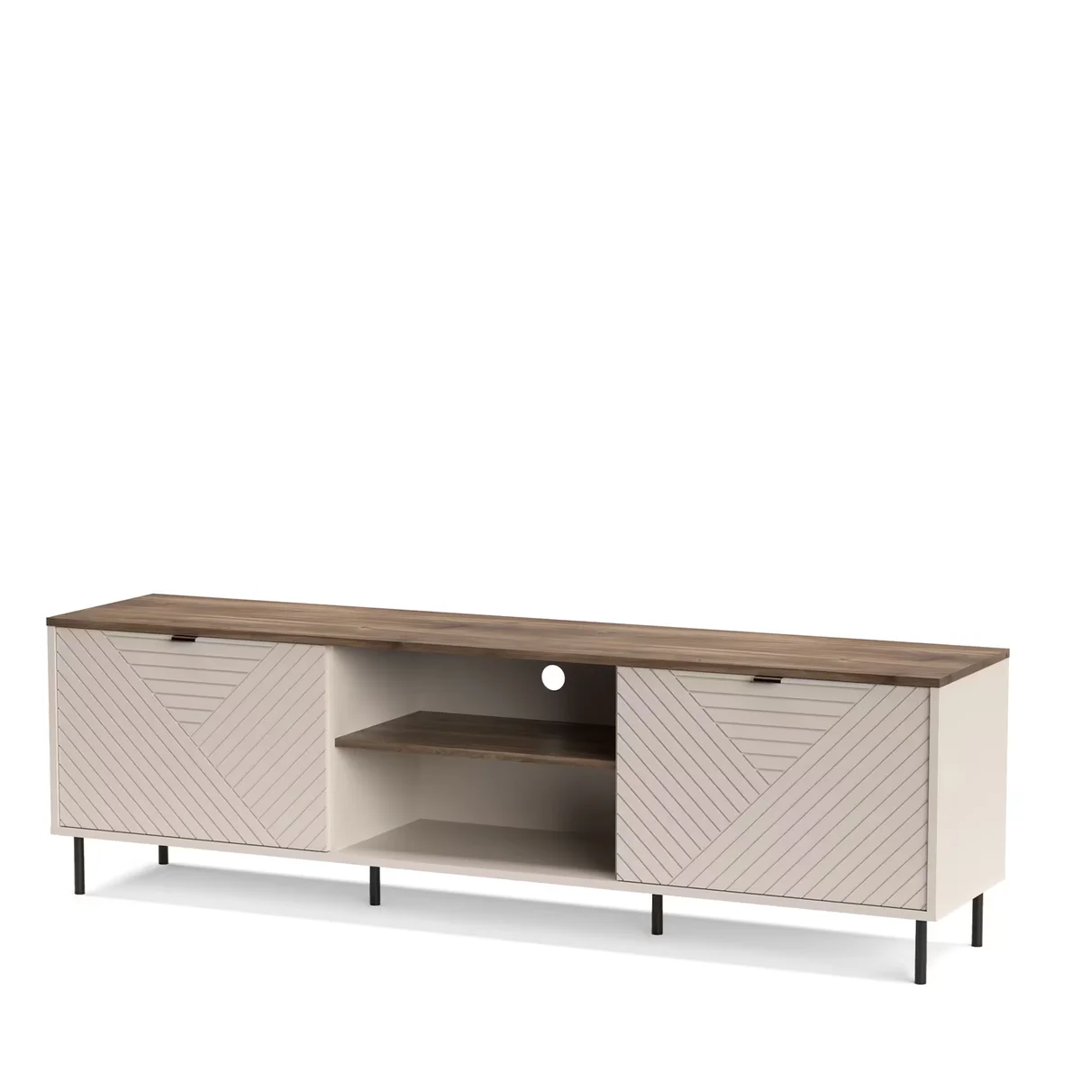 Szafka EVO RTV 2d/180 [EO3] kaszmir / dąb castello | Mebelbos
