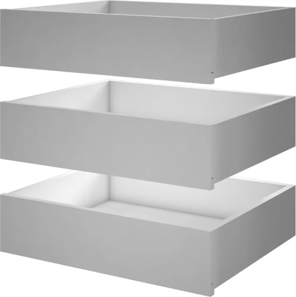 Zestaw 3 szuflad rolka biały — SZWD-046-01772-3XSZ_ROL-011-01 | Mebelbos