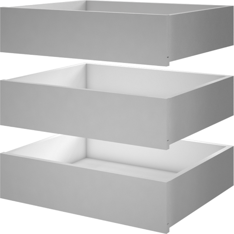 Zestaw 3 szuflad rolka biały — SZWD-046-01772-3XSZ_ROL-011-01 | Mebelbos