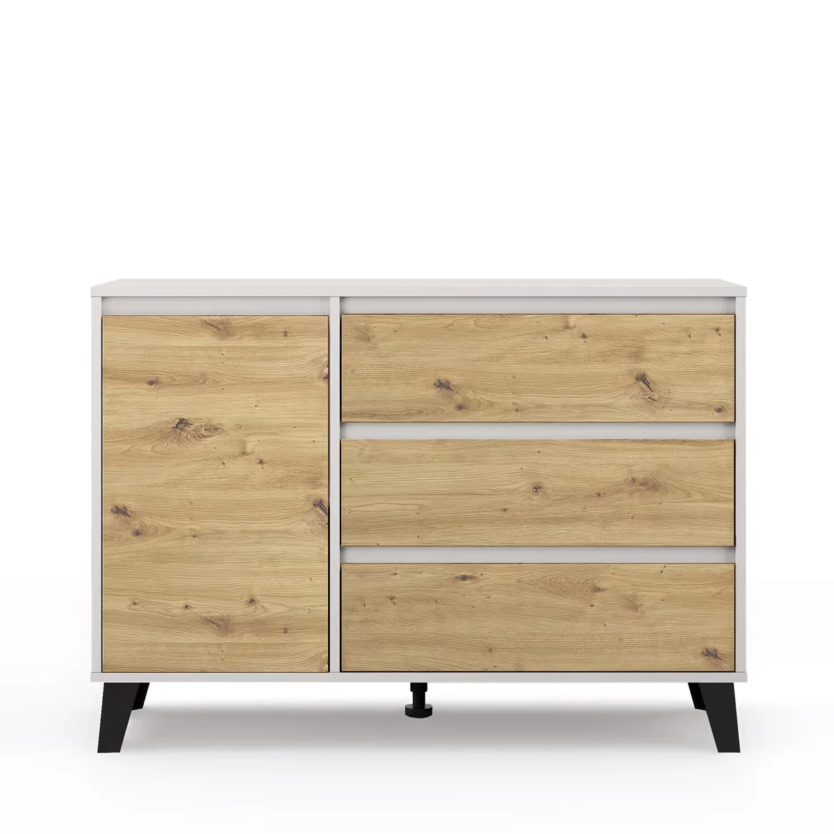Komoda BORG 1d3s kaszmir / dąb artisan | Mebelbos Komoda BORG 1d3s kaszmir / dąb artisan | Mebelbos