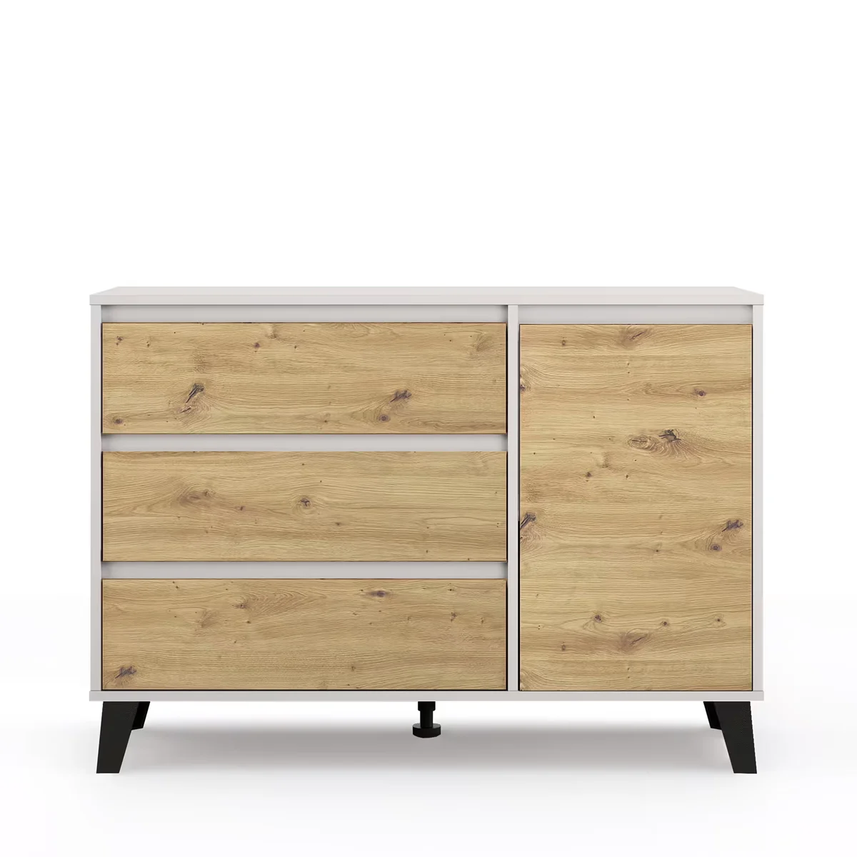 Komoda BORG 1d3s kaszmir / dąb artisan | Mebelbos — zdjęcie 2 Komoda BORG 1d3s kaszmir / dąb artisan | Mebelbos — zdjęcie 2