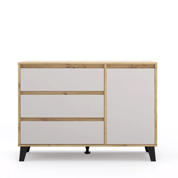 Komoda BORG 1d3s dąb artisan / kaszmir | Mebelbos
