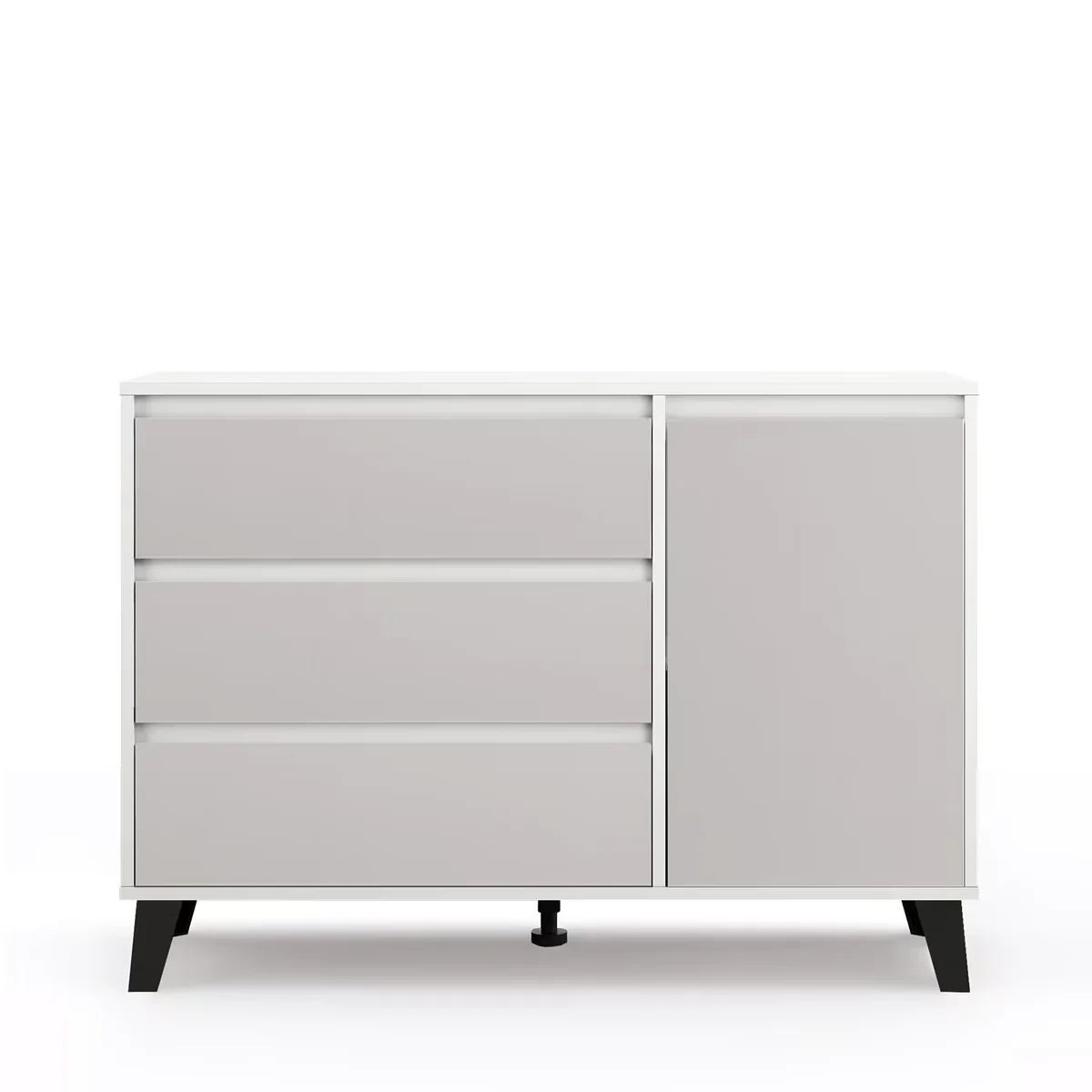 Komoda BORG 1d3s biały / kaszmir | Mebelbos Komoda BORG 1d3s biały / kaszmir | Mebelbos
