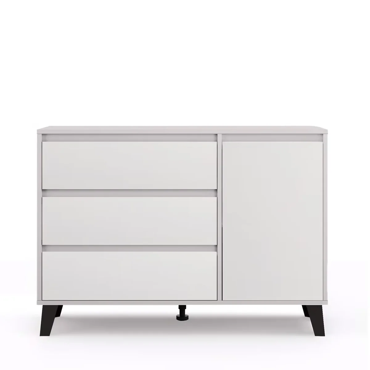 Komoda BORG 1d3s kaszmir / biały | Mebelbos Komoda BORG 1d3s kaszmir / biały | Mebelbos