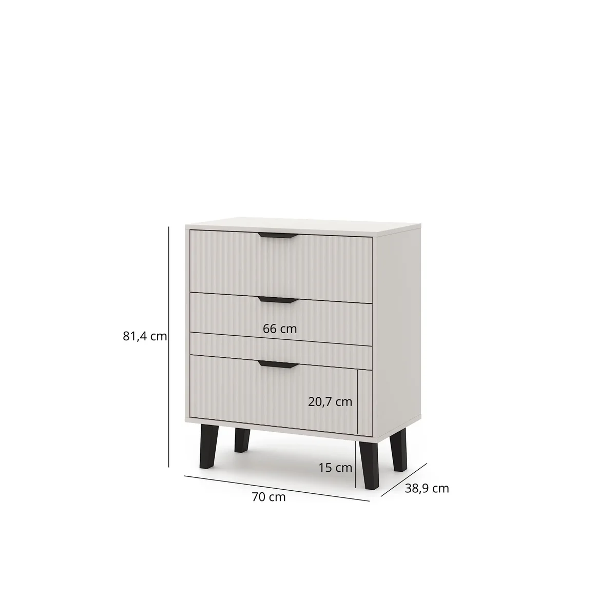 Komoda BORG DUO 3s kaszmir | Mebelbos — zdjęcie 5