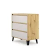 Komoda BORG 3s/70 dąb artisan / kaszmir | Mebelbos — zdjęcie 3 Komoda BORG 3s/70 dąb artisan / kaszmir | Mebelbos — zdjęcie 3