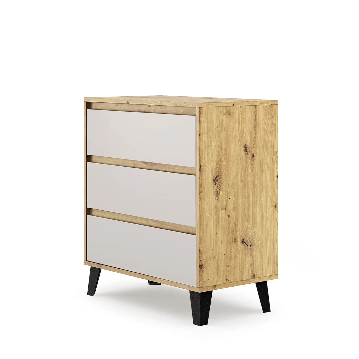 Komoda BORG 3s/70 dąb artisan / kaszmir | Mebelbos — zdjęcie 3 Komoda BORG 3s/70 dąb artisan / kaszmir | Mebelbos — zdjęcie 3