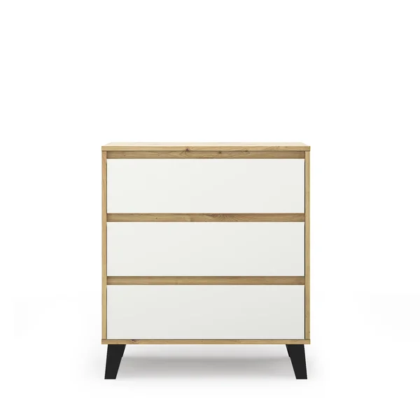 Komoda BORG 3s/70 dąb artisan / biały | Mebelbos