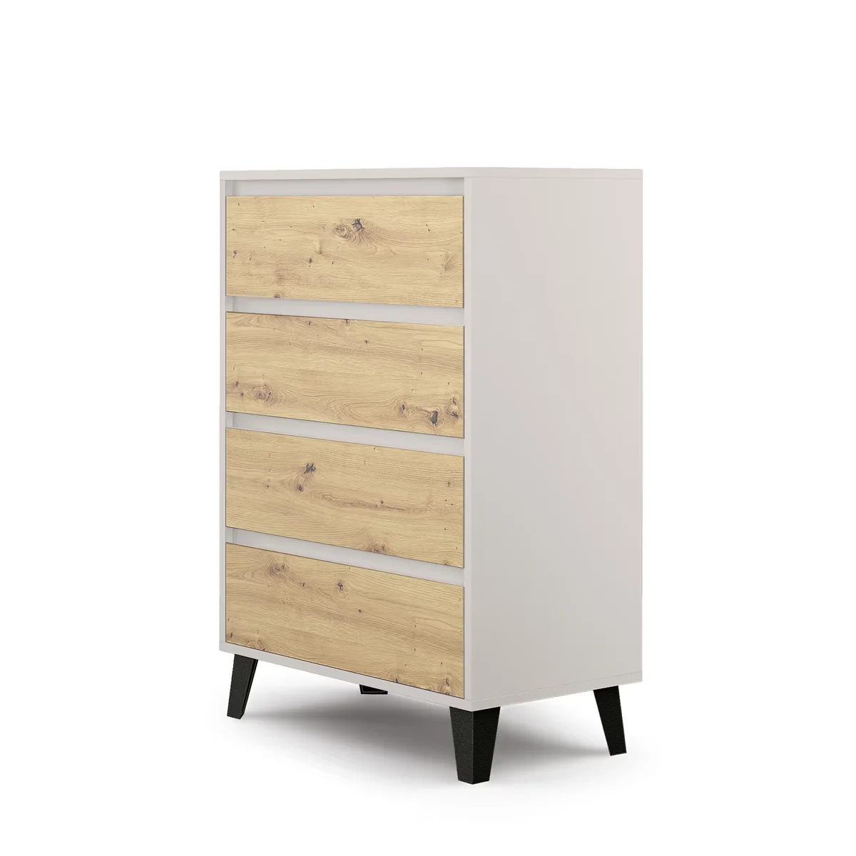 Komoda BORG 4s/70 kaszmir / dąb artisan | Mebelbos — zdjęcie 2 Komoda BORG 4s/70 kaszmir / dąb artisan | Mebelbos — zdjęcie 2