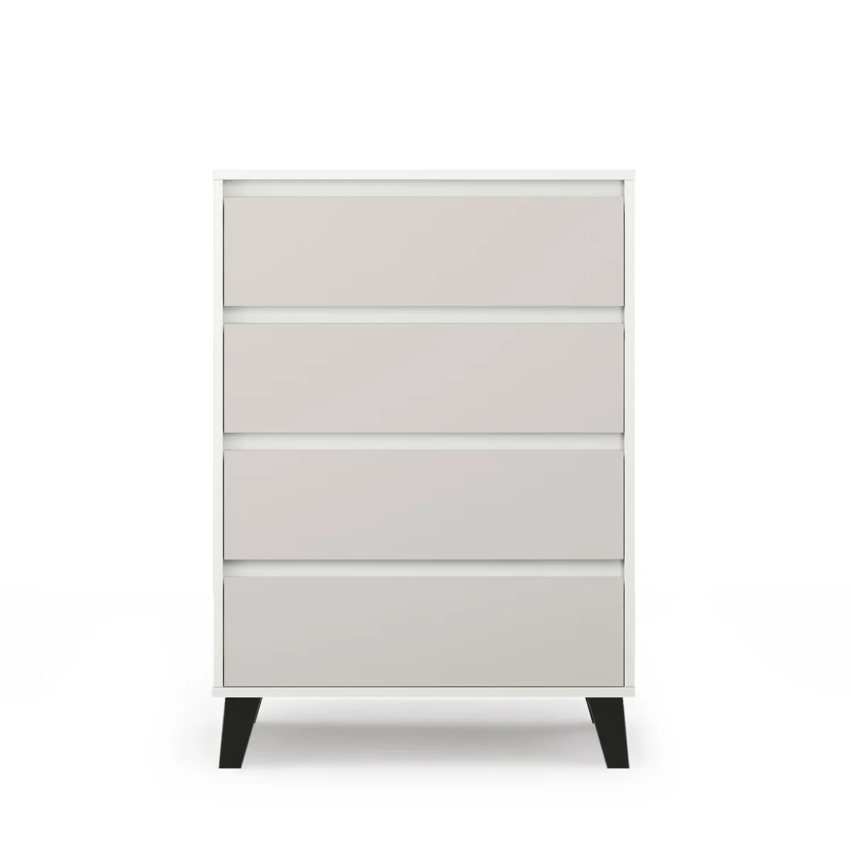 Komoda BORG 4s/70 biały / kaszmir | Mebelbos Komoda BORG 4s/70 biały / kaszmir | Mebelbos
