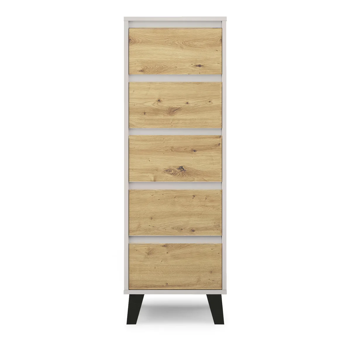 Komoda BORG 5s/40 kaszmir / dąb artisan | Mebelbos