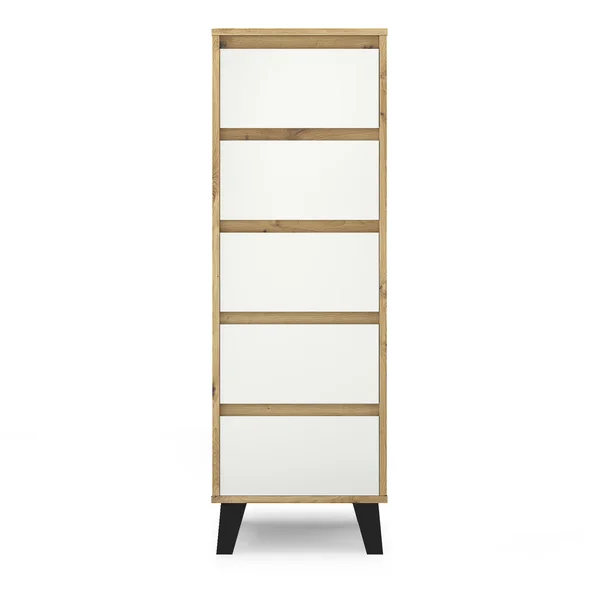 Komoda BORG 5s/40 dąb artisan / biały | Mebelbos Komoda BORG 5s/40 dąb artisan / biały | Mebelbos