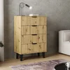 Komoda BORG DUO 4s dąb artisan | Mebelbos — zdjęcie 3