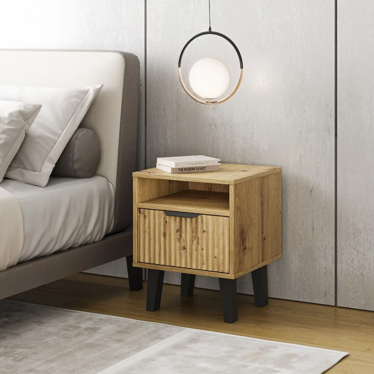 Szafka BORG DUO nocna 1s dąb artisan | Mebelbos — zdjęcie 3