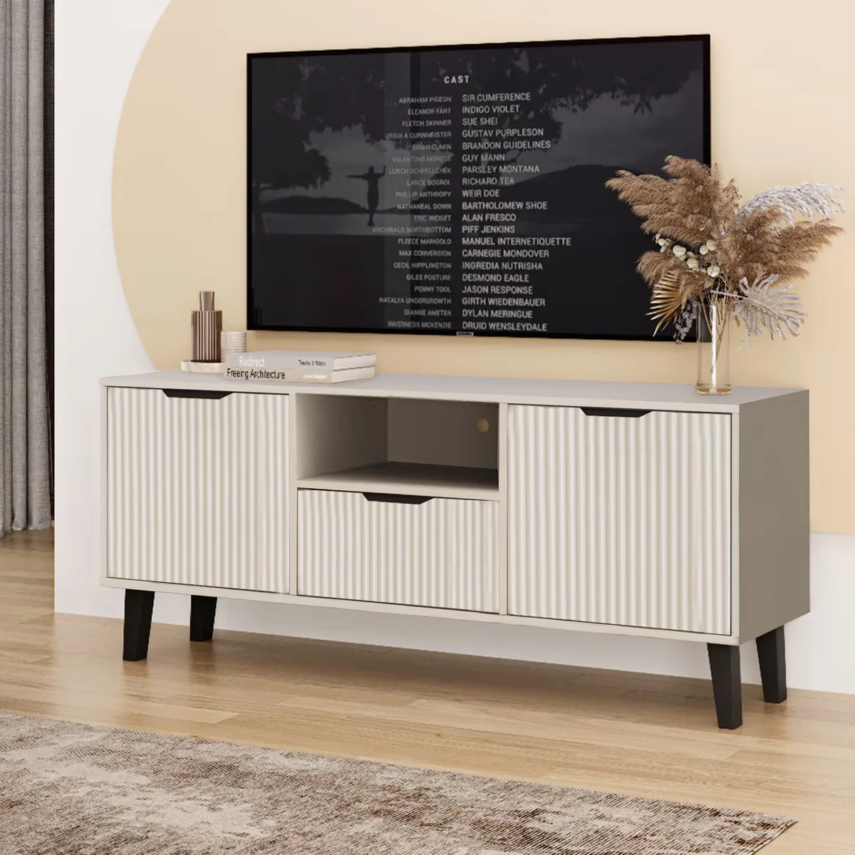Szafka BORG DUO RTV 2d1s kaszmir | Mebelbos — zdjęcie 4