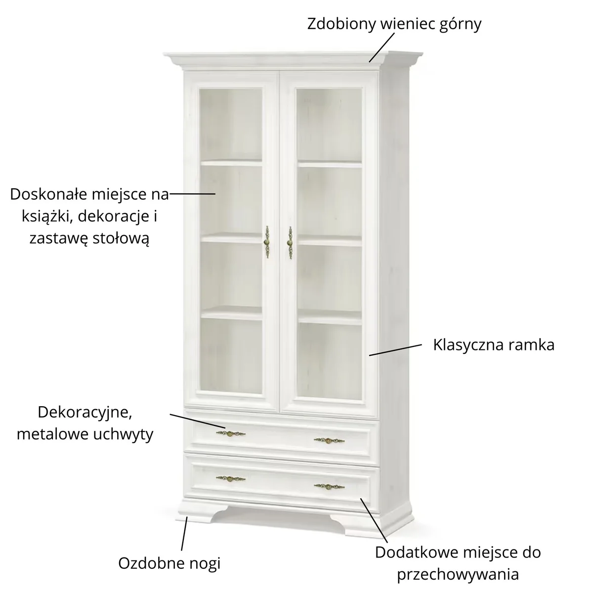 Witryna IRYS 2w2s sosna anderson | Mebelbos — zdjęcie 7