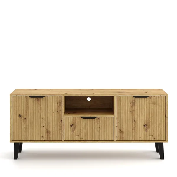 Szafka BORG DUO RTV 2d1s dąb artisan | Mebelbos
