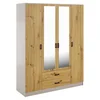 Szafa KAMI z lustrem 4d2s kaszmir / dąb artisan | Mebelbos Szafa KAMI z lustrem 4d2s kaszmir / dąb artisan | Mebelbos