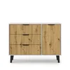 Komoda BORG DUO 1d3s kaszmir / dąb artisan | Mebelbos