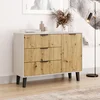 Komoda BORG DUO 1d3s kaszmir / dąb artisan | Mebelbos — zdjęcie 3