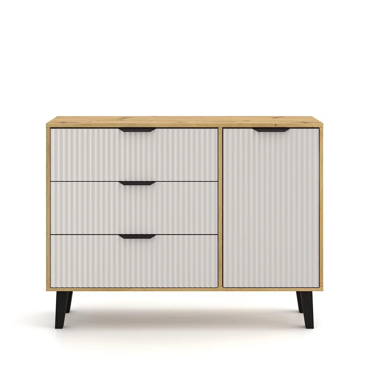 Komoda BORG DUO 1d3s dąb artisan / kaszmir | Mebelbos