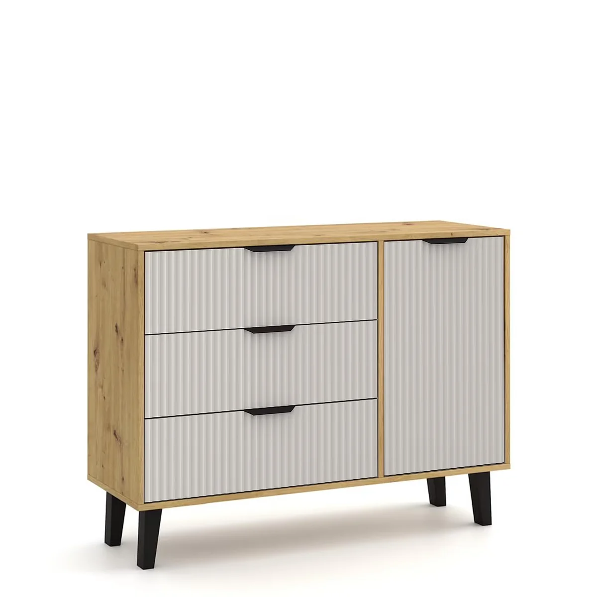 Komoda BORG DUO 1d3s dąb artisan / kaszmir | Mebelbos — zdjęcie 2