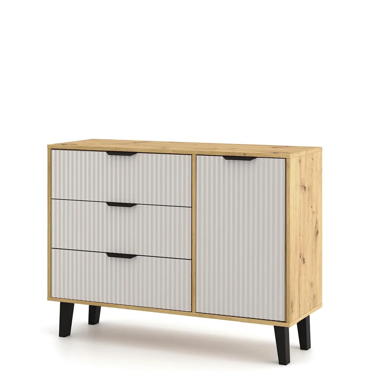 Komoda BORG DUO 1d3s dąb artisan / kaszmir | Mebelbos — zdjęcie 4